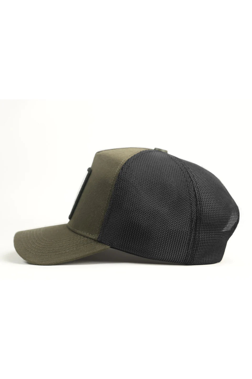 BlackBörk Aslan Logolu Cordura Haki-Siyah Trucker Şapka