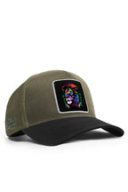 BlackBörk Aslan Logolu Cordura Siyah-Haki Trucker Şapka