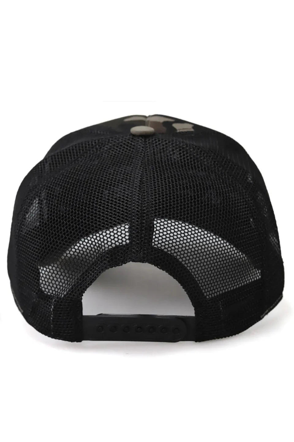 BlackBörk Aslan Logolu Kamuflaj-Siyah Trucker Şapka