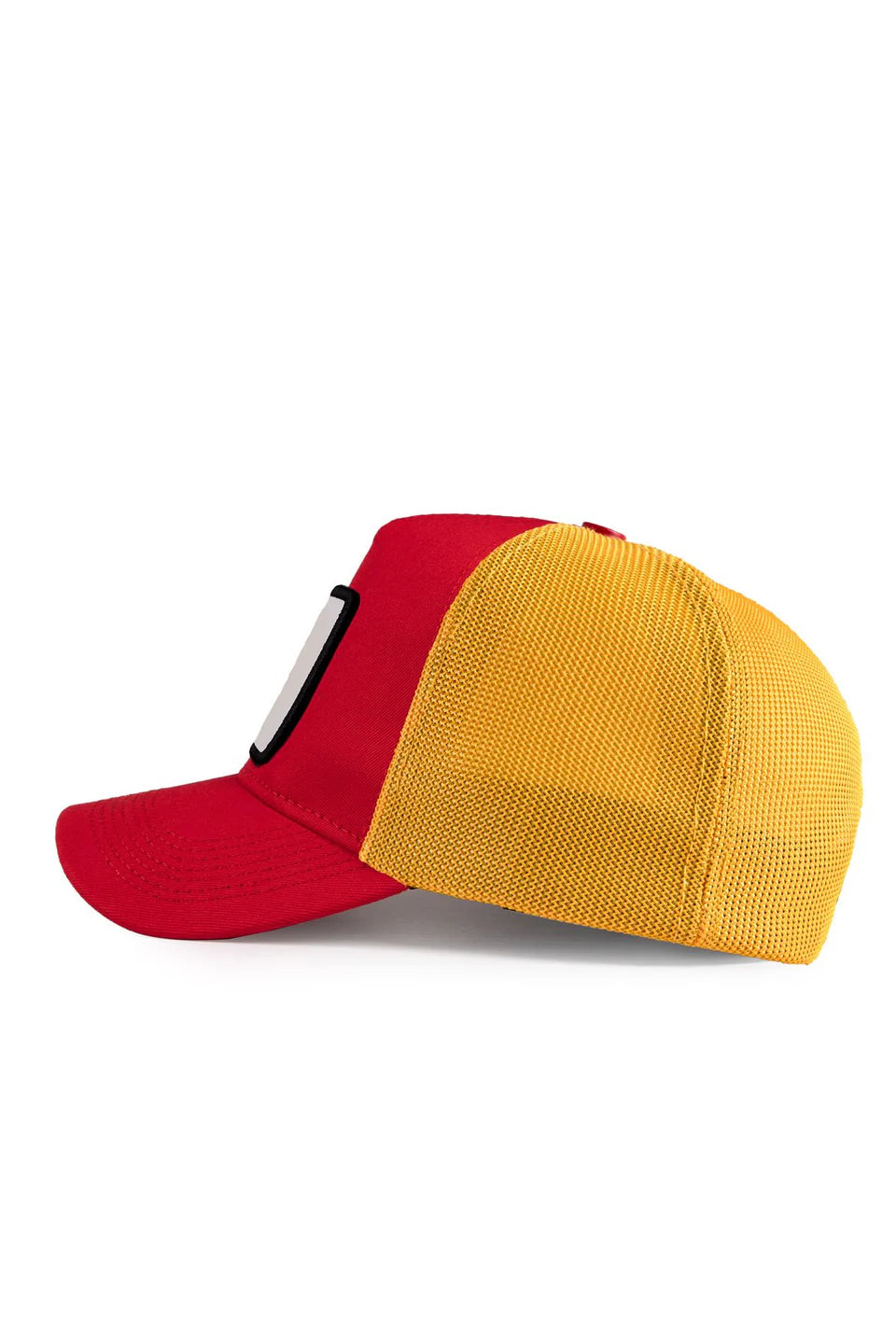 BlackBörk Aslan Logolu Kırmızı-Sarı Trucker Şapka