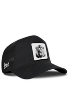 BlackBörk Aslan Logolu Siyah Trucker Şapka