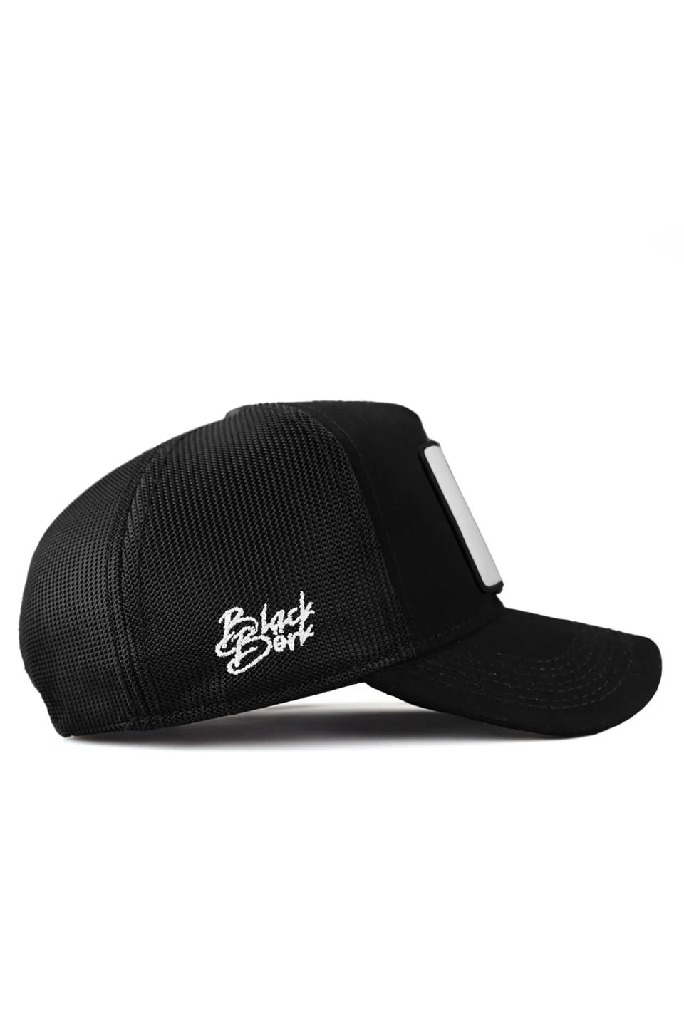 BlackBörk Aslan Logolu Siyah Trucker Şapka