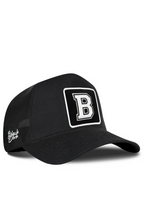 BlackBörk B Harf Logolu Siyah Trucker Şapka