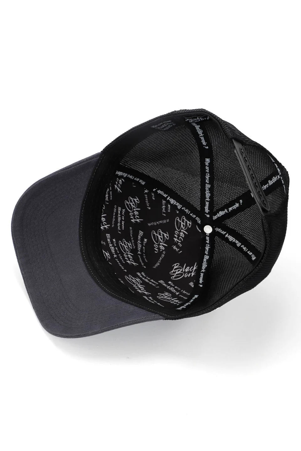 BlackBörk Back To The Future Logolu Antrasit-Siyah Trucker Şapka