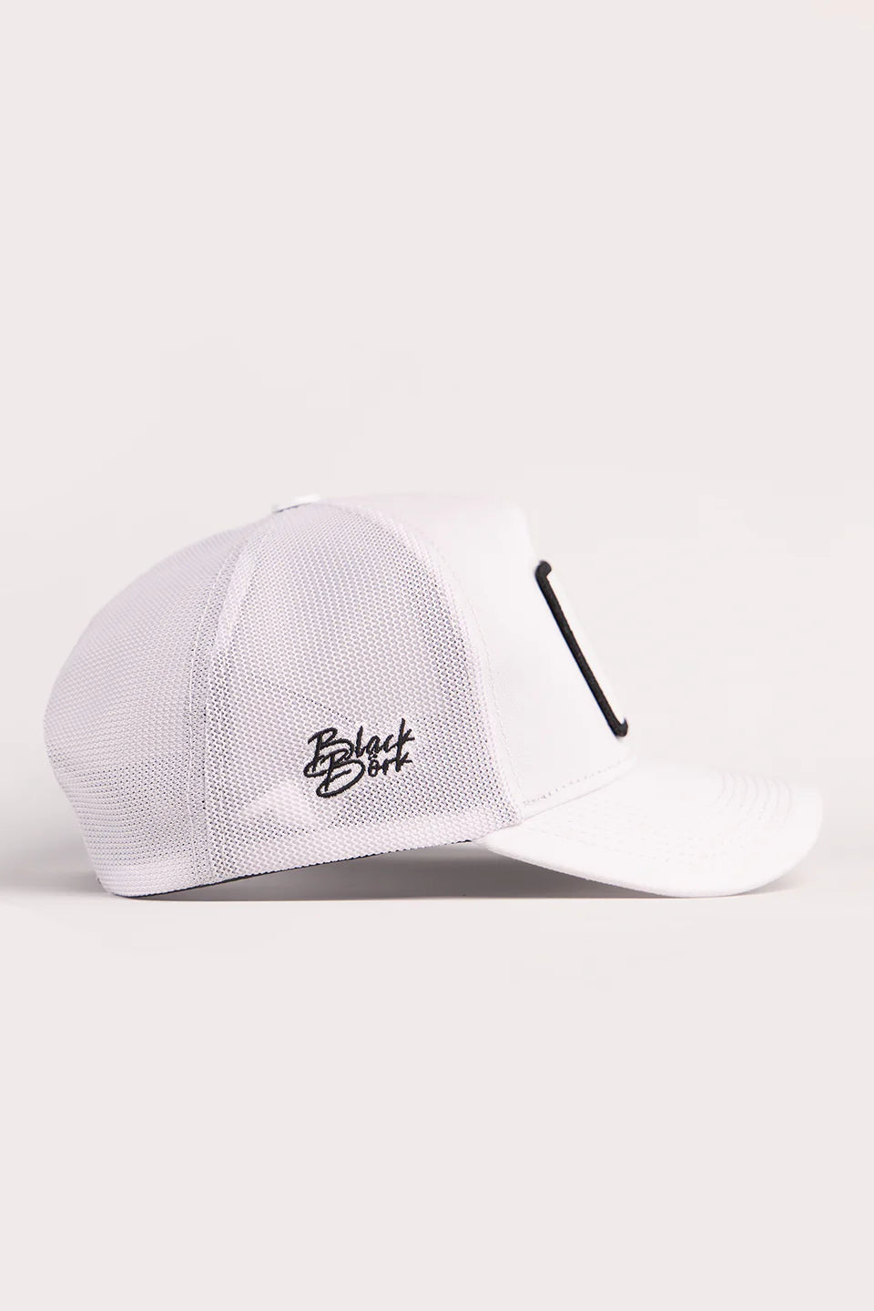 BlackBörk Bengal Kaplan Logolu Beyaz Trucker Şapka