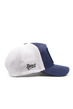 BlackBörk Bengal Kaplan Logolu Cordura Lacivert-Beyaz Trucker Şapka