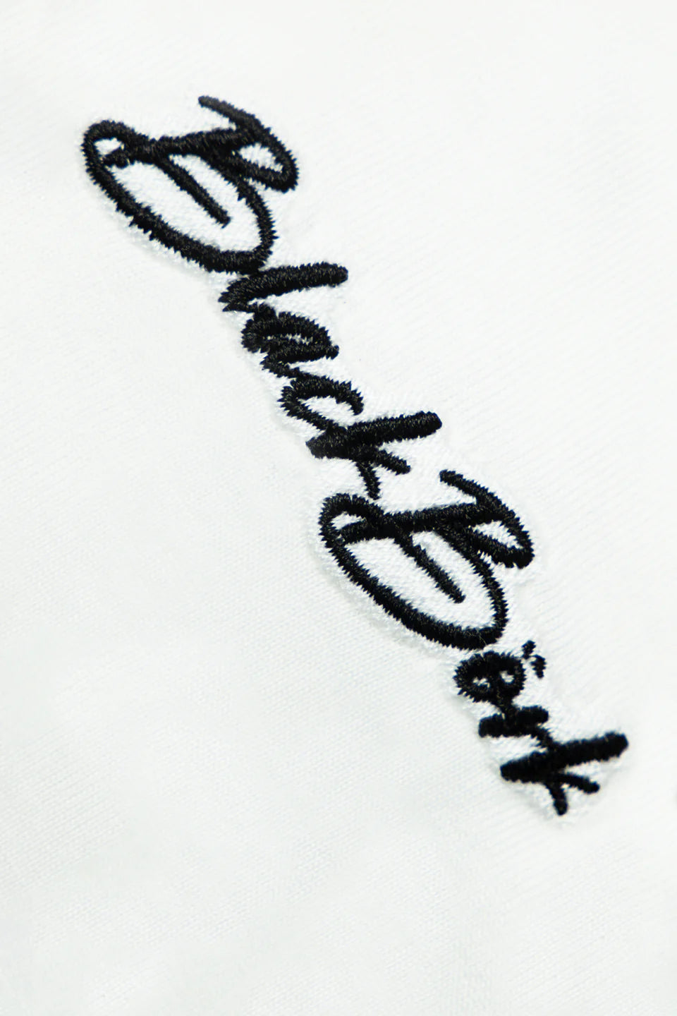 BlackBörk Nakışlı Oversize Beyaz B-Shirt