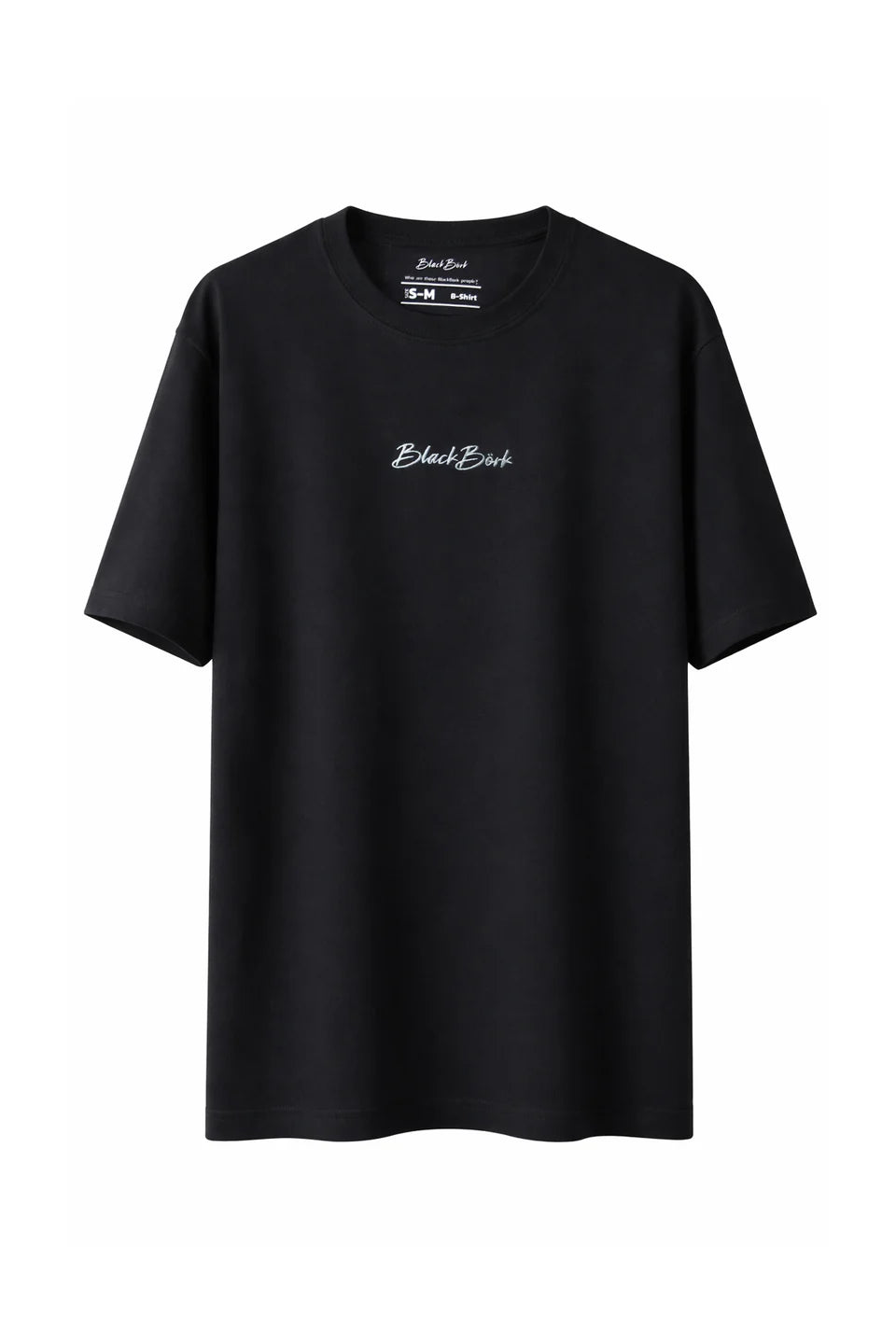 BlackBörk Nakışlı Oversize Siyah B-Shirt