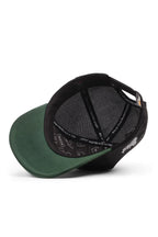 BlackBörk Boğa Logolu Cordura Petrol Yeşili-Siyah Trucker Şapka