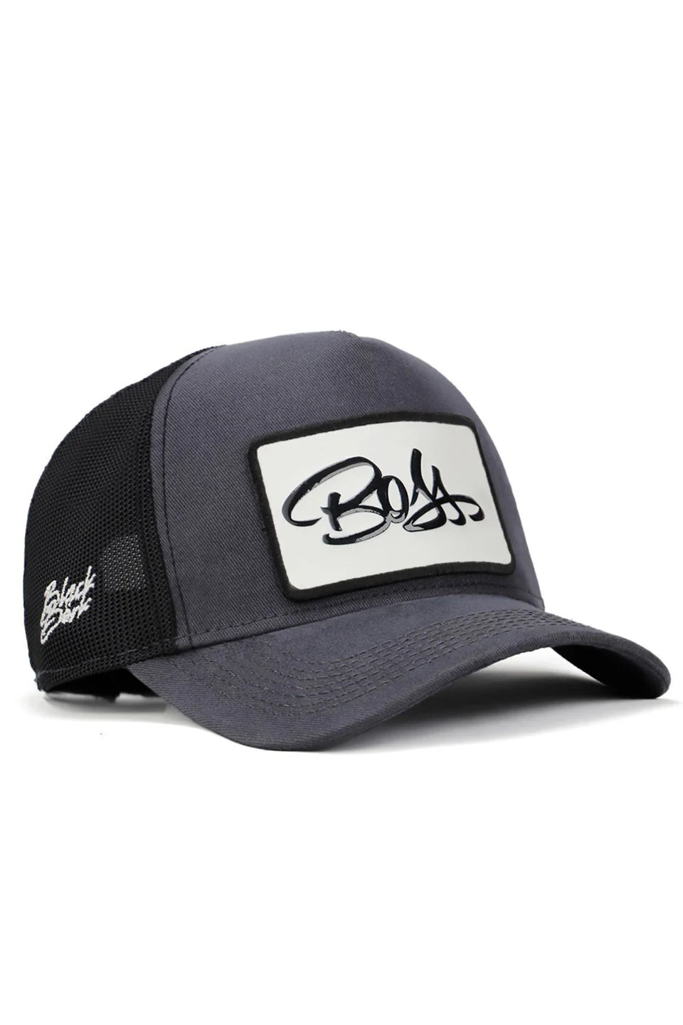 BlackBörk Boss Logolu Antrasit-Siyah Trucker Şapka