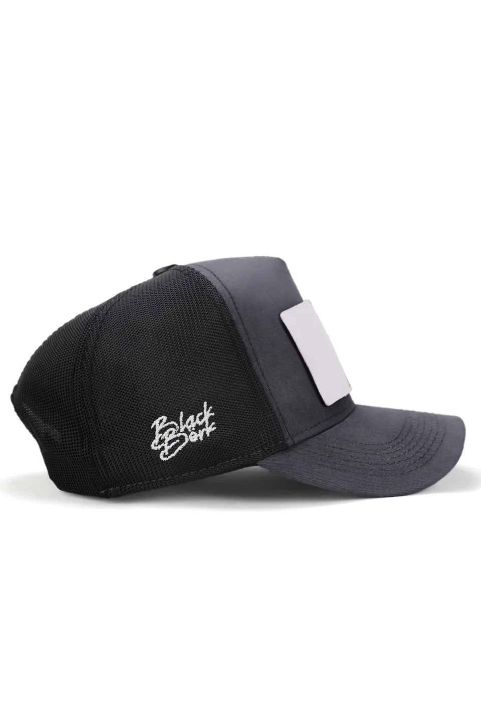 BlackBörk Boss Logolu Antrasit-Siyah Trucker Şapka