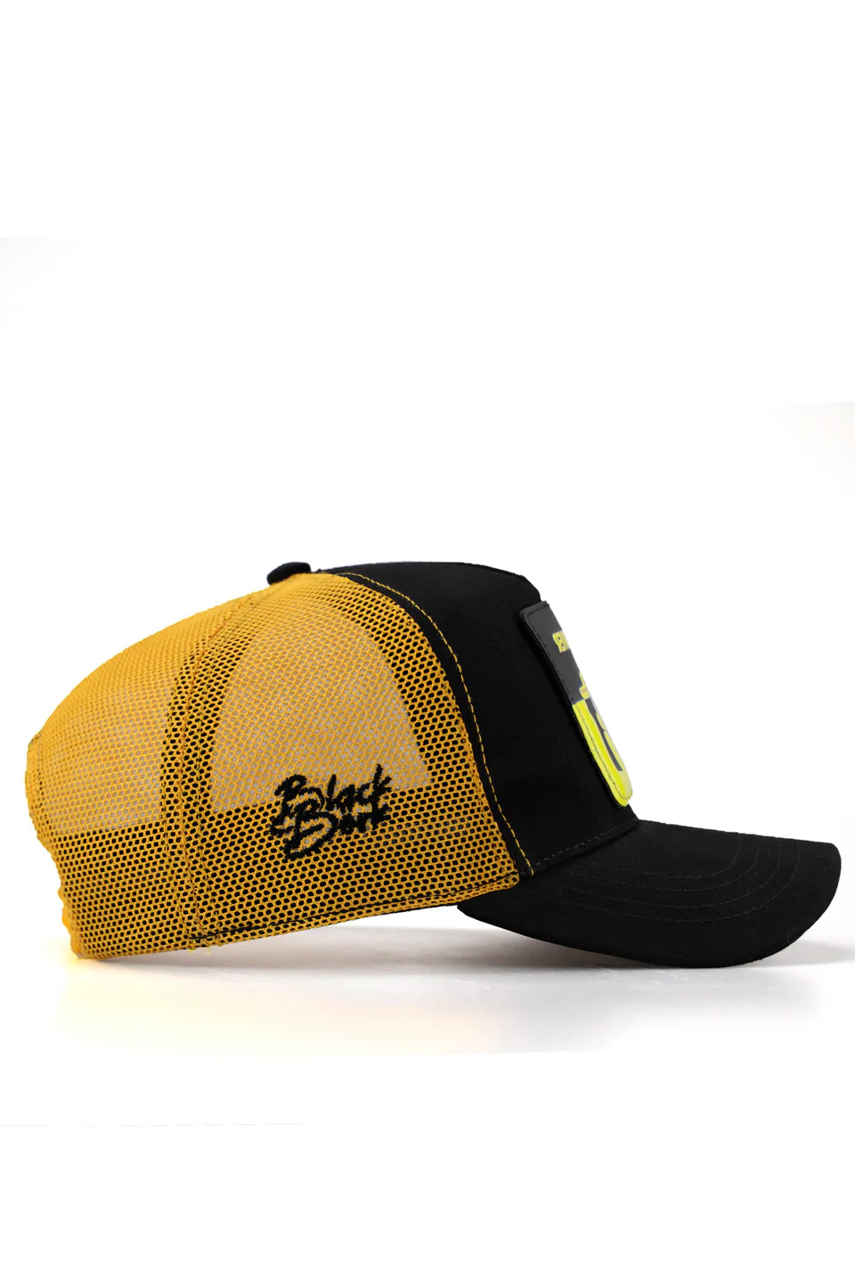 BlackBörk Duckside Logolu Siyah-Sarı Trucker Şapka