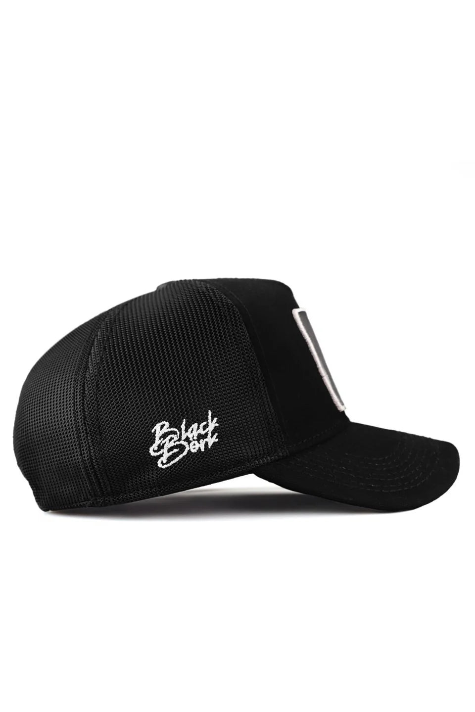 BlackBörk Duckside Logolu Siyah Trucker Şapka