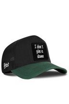 BlackBörk I Don't Give A Damn Cordura Petrol Yeşili-Siyah Trucker Şapka