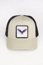 BlackBörk Kartal Logolu Bej-Siyah Trucker Şapka