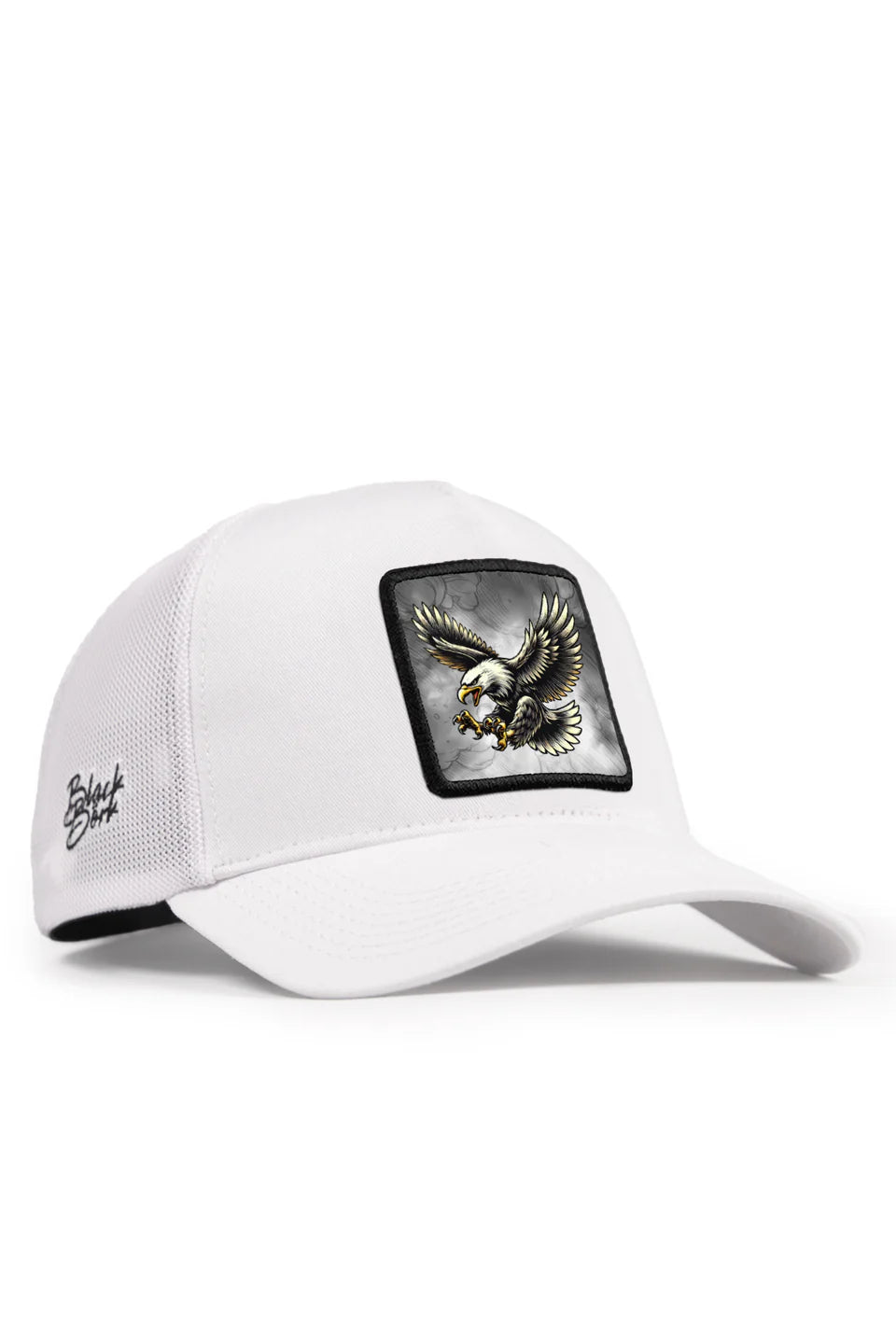 BlackBörk Kartal Logolu Beyaz Trucker Şapka