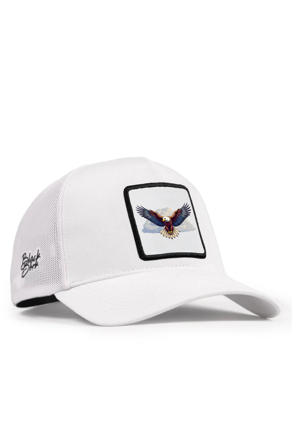 BlackBörk Kartal Logolu Beyaz Trucker Şapka