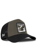 BlackBörk Kartal Logolu Siyah-Haki Trucker Şapka