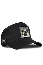 BlackBörk Kartal Logolu Siyah Trucker Şapka