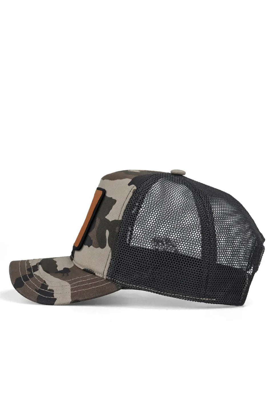 BlackBörk Kurt Logolu Kamuflaj-Siyah Trucker Şapka