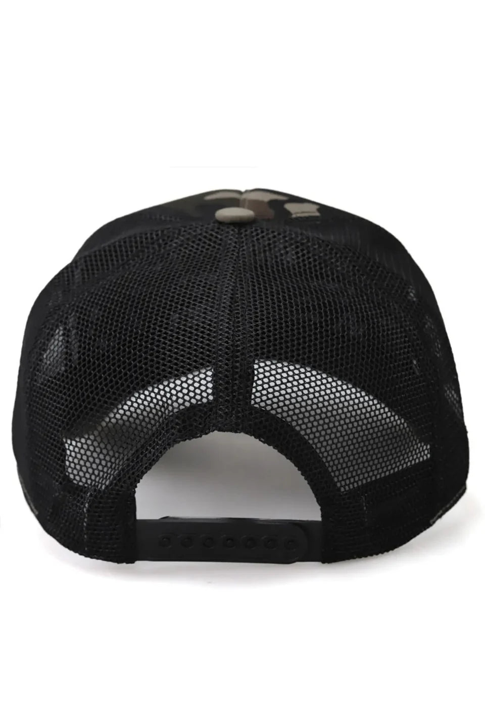 BlackBörk Kurt Logolu Kamuflaj-Siyah Trucker Şapka
