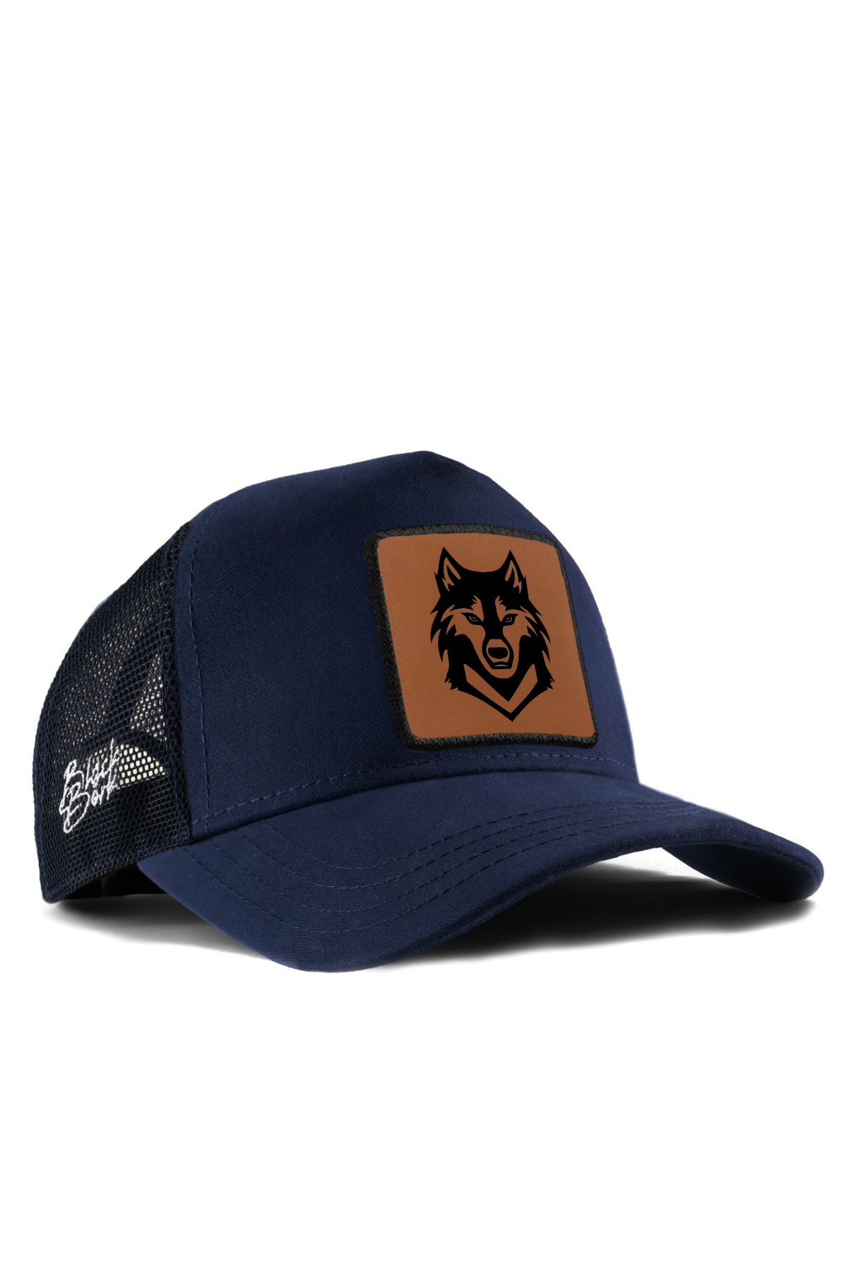 BlackBörk Kurt Logolu Lacivert Trucker Şapka