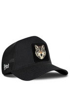 BlackBörk Kurt Logolu Siyah Trucker Şapka