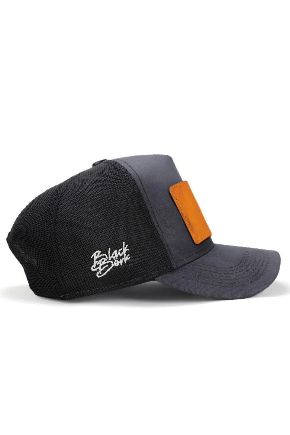 BlackBörk Limited Edition Logolu Antrasit-Siyah Trucker Şapka