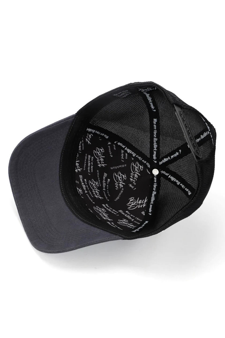 BlackBörk Limited Edition Logolu Antrasit-Siyah Trucker Şapka