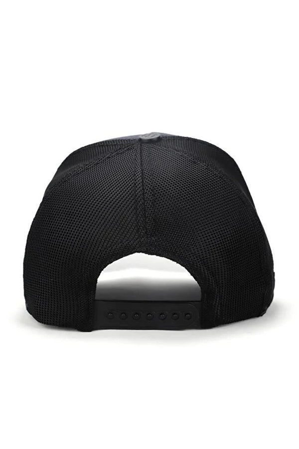 BlackBörk Limited Edition Logolu Antrasit-Siyah Trucker Şapka