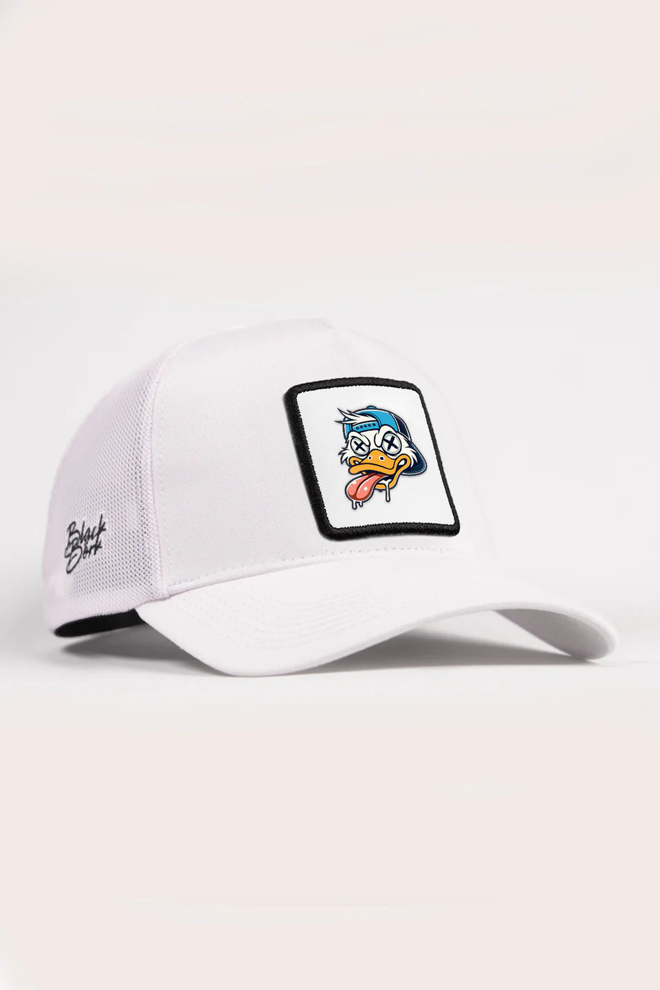 BlackBörk Ördek Logolu Beyaz Trucker Şapka