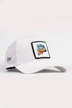 BlackBörk Ördek Logolu Beyaz Trucker Şapka