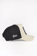 BlackBörk Panter Logolu Bej-Siyah Trucker Şapka