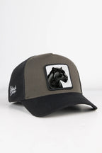BlackBörk Panter Logolu Siyah-Haki Trucker Şapka