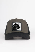 BlackBörk Panter Logolu Siyah-Haki Trucker Şapka