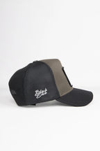 BlackBörk Panter Logolu Siyah-Haki Trucker Şapka