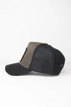 BlackBörk Panter Logolu Siyah-Haki Trucker Şapka