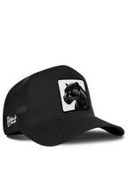 BlackBörk Panter Logolu Siyah Trucker Şapka